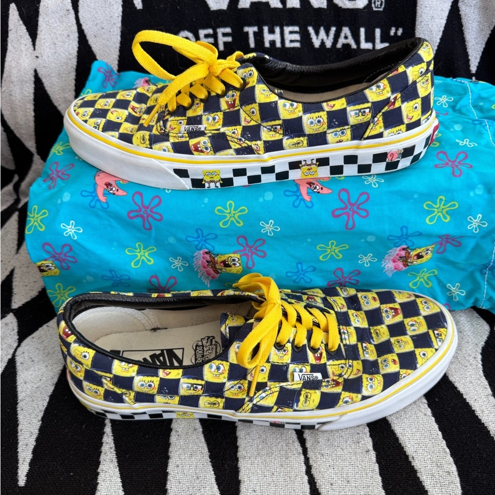 Vans x SpongeBob SquarePants Era Navy/Yellow Checkerboard